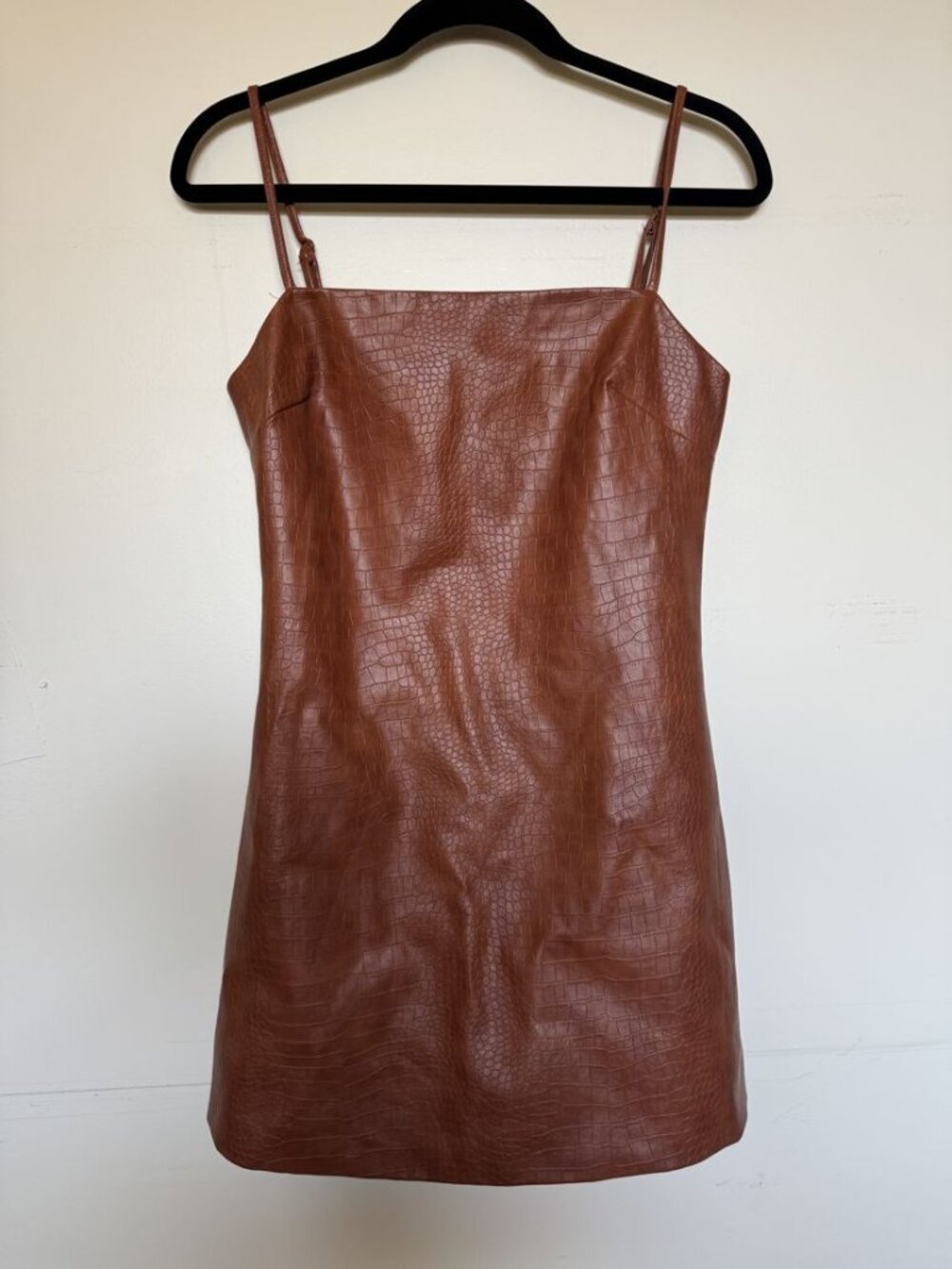 Bardot Croc Mini Dress - M - Picture 4 of 6